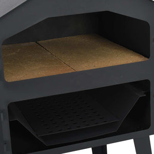 vidaXL Outdoor Charcoal Pizza Oven with 2 Firebricks