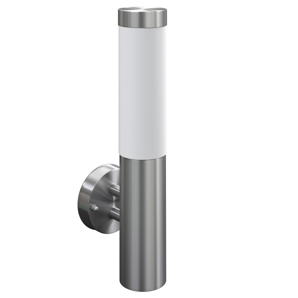 vidaXL Wall Light Stainless Steel Indoor & Outdoor Waterproof