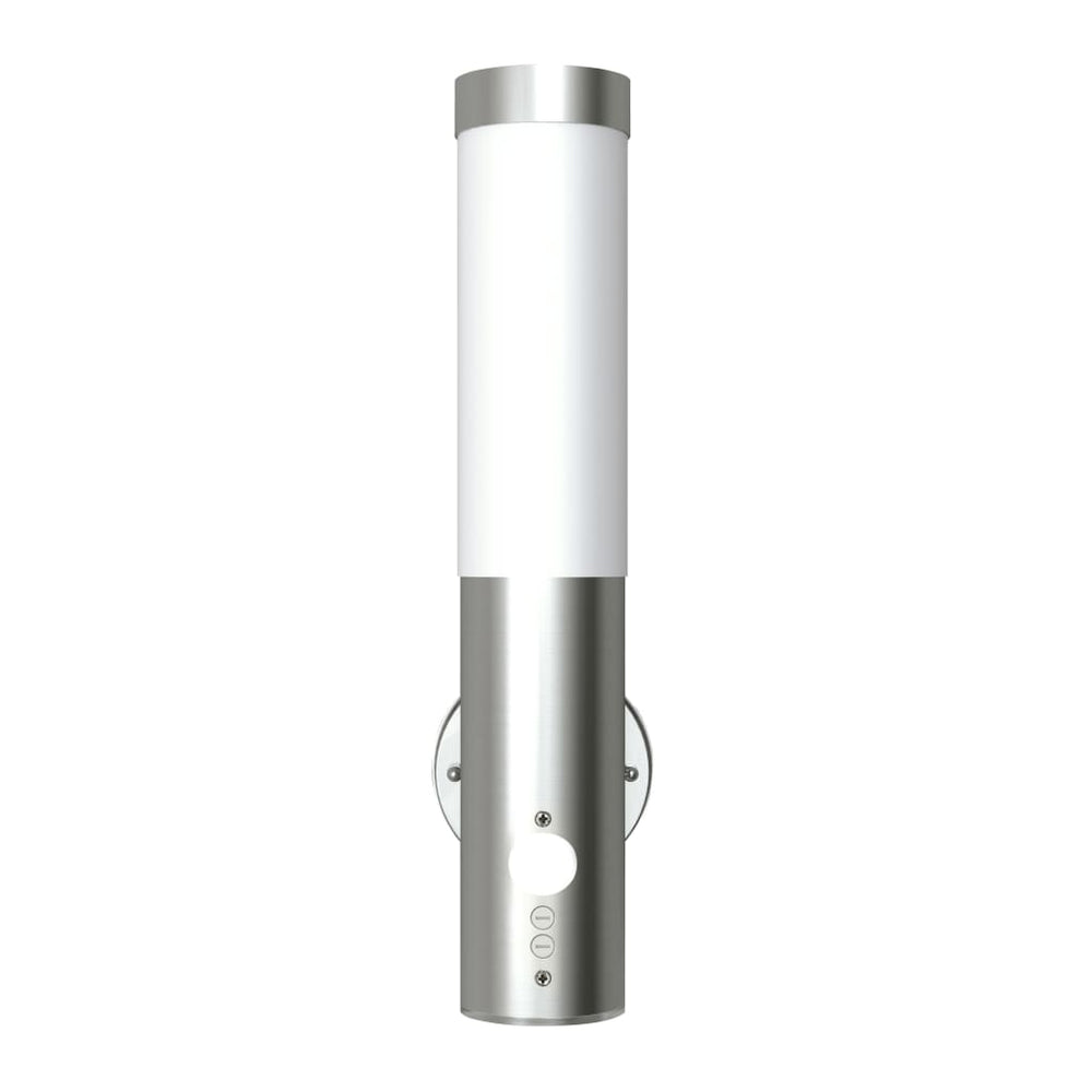 vidaXL Outdoor Wall Light with Motion Sensor Stainless Steel