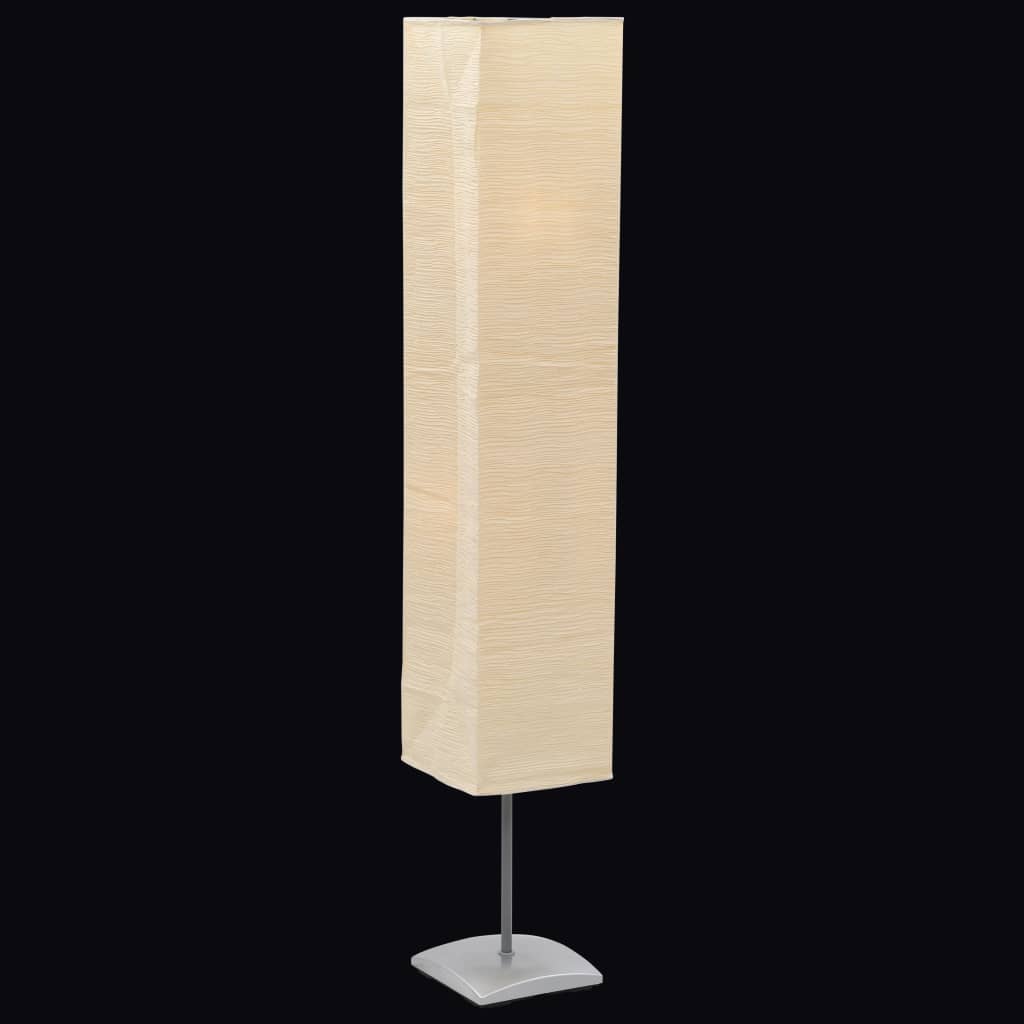 Beige Stehlampe 135cm mit Stahlständer