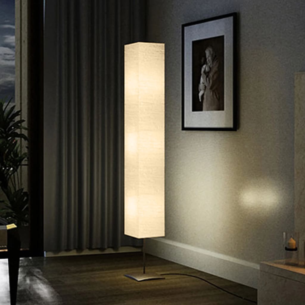 Stehlampe mit Stahlständer Beige 170cm