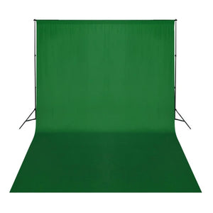 vidaXL Photography Backdrop without Stand Cotton Green 500x300 Chroma Key