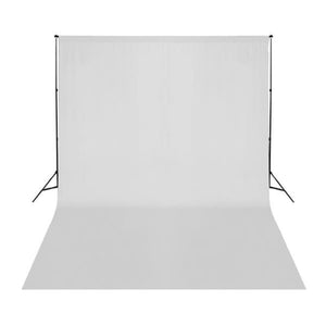 vidaXL Photo Backdrop without Stand Cotton White 500x300 cm