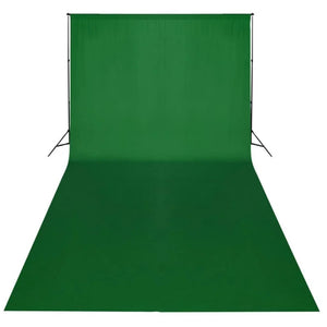 vidaXL Photo Backdrop without Stand Cotton Green 600x300 Chroma Key