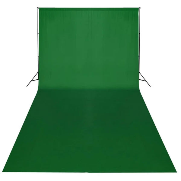 vidaXL Photo Backdrop without Stand Cotton Green 600x300 Chroma Key