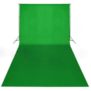 vidaXL Photo Backdrop without Stand Cotton Green 600x300 Chroma Key