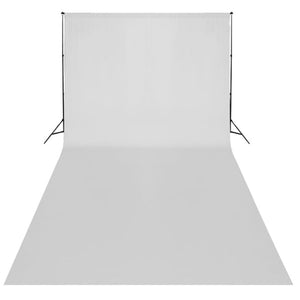vidaXL Photo Backdrop without Stand Cotton White 600x300 cm