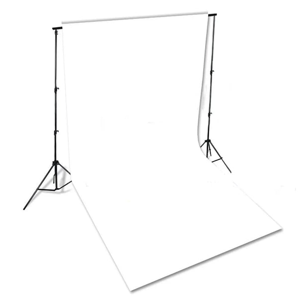 vidaXL Photo Backdrop without Stand Cotton White 600x300 cm