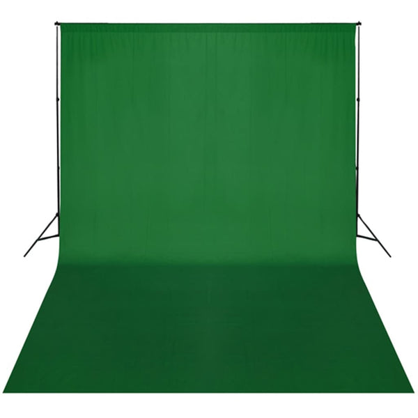 vidaXL Photography Backdrop System 300 x 300 cm Green