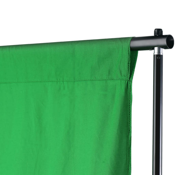 vidaXL Photography Background System 500 x 300 cm Green