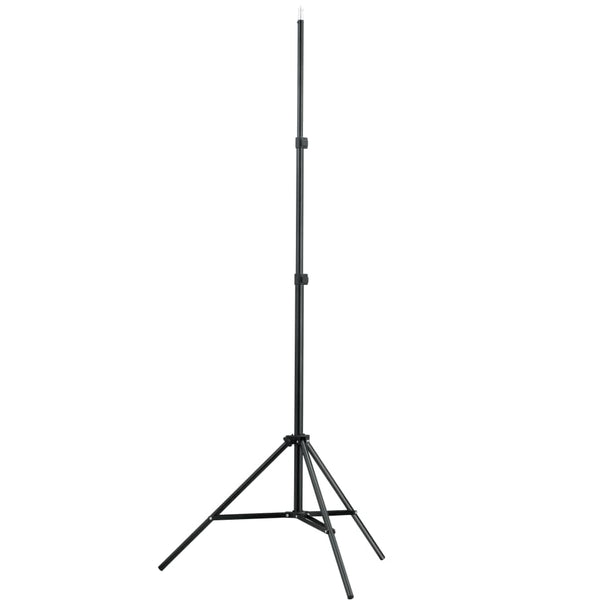 vidaXL Telescopic Background System + White Backdrop 3 x 5 m