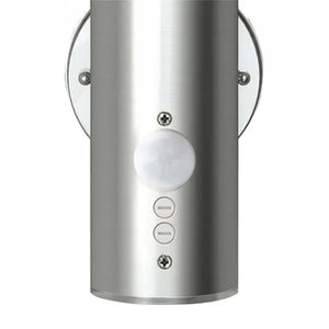 vidaXL Outdoor Wall Lights 2 pcs with Motion Sensor Stainless Steel