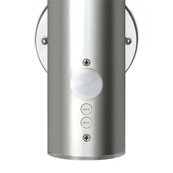 vidaXL Outdoor Wall Lights 2 pcs with Motion Sensor Stainless Steel