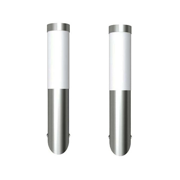 vidaXL Outdoor Wall Lights 2 pcs. Stainless Steel