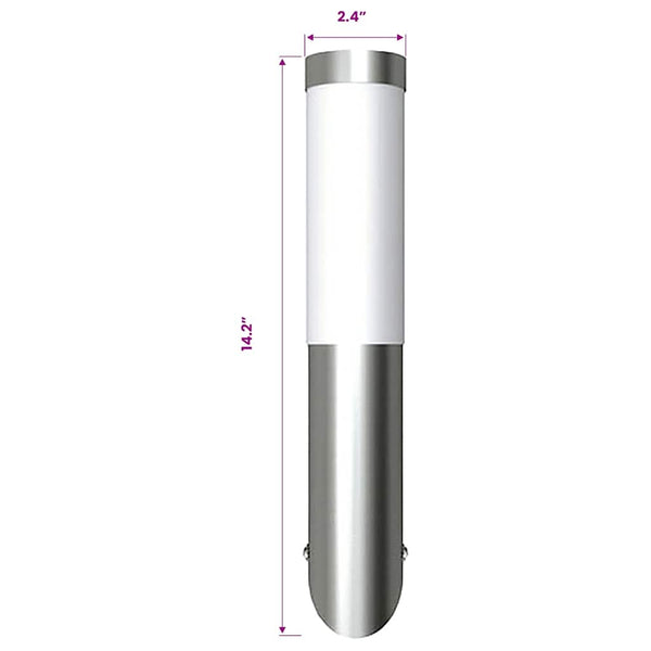 vidaXL Outdoor Wall Lights 2 pcs. Stainless Steel