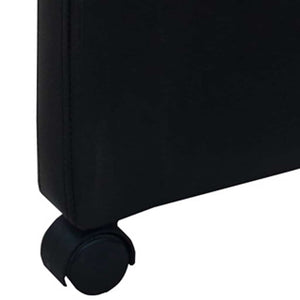 vidaXL Dining Chairs 4 pcs Black Faux Leather