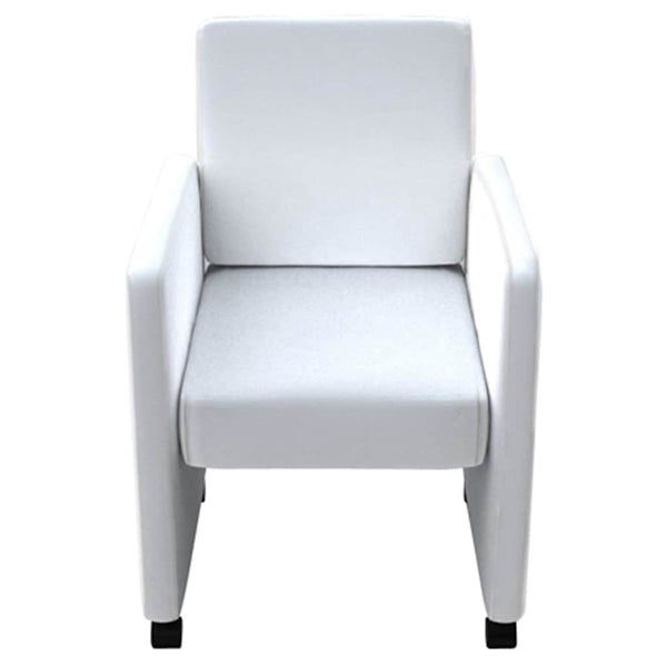 vidaXL Dining Chairs 6 pcs White Artificial Leather