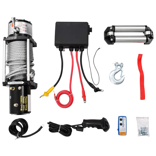 vidaXL Electric Winch 12 V 5909 kg