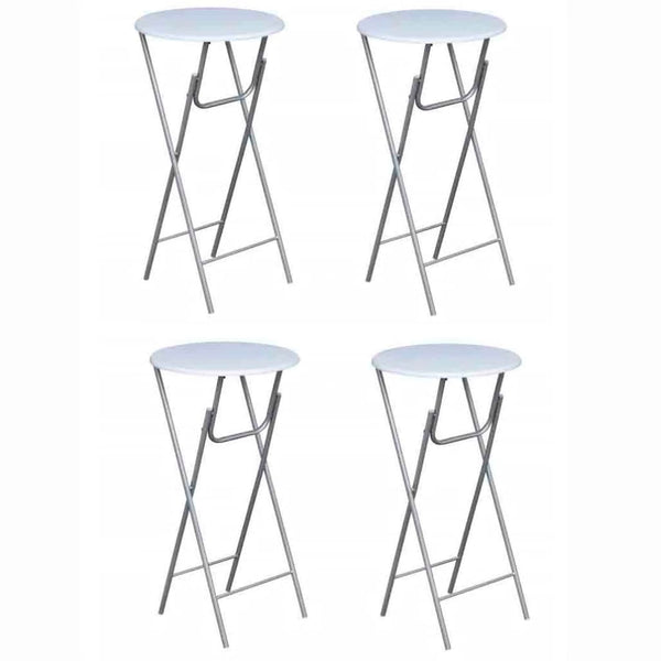 Weiße Stehtische, 4er Set