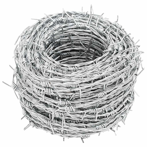vidaXL Barbed Wire 500 m Rolled