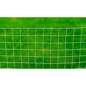 vidaXL Galvanised Steel Square Mesh Fence 1x25 m Silver