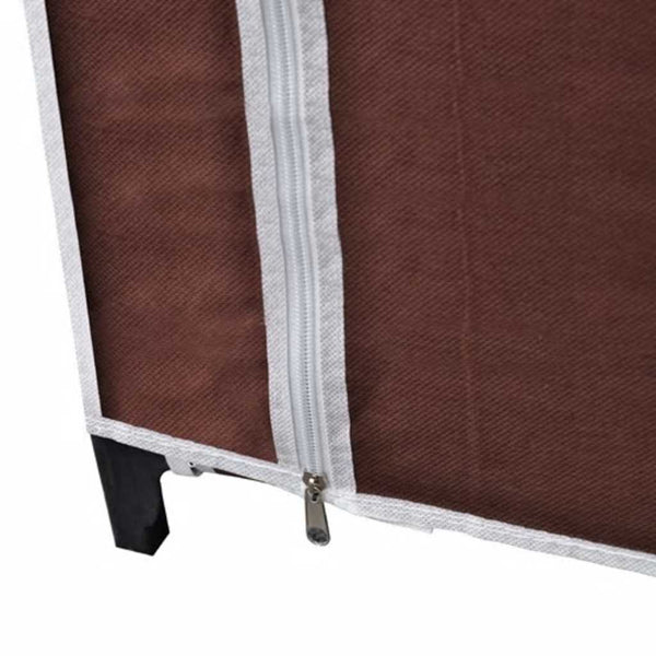 Brauner Stoff Kleiderschrank