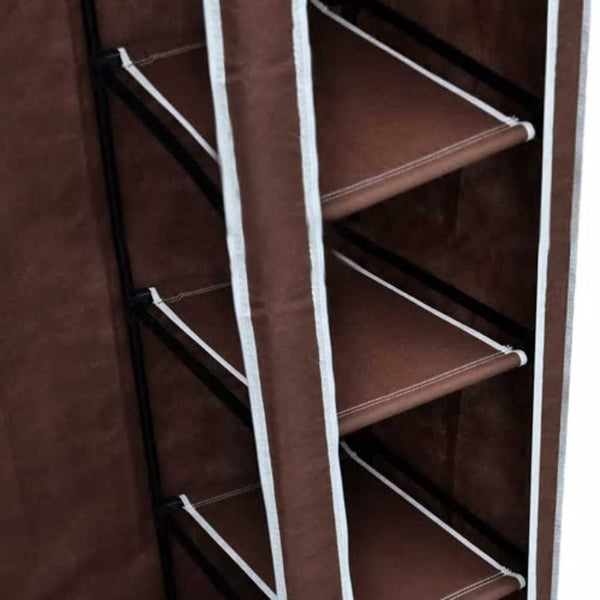 Stoffschrank Braun 2er Set