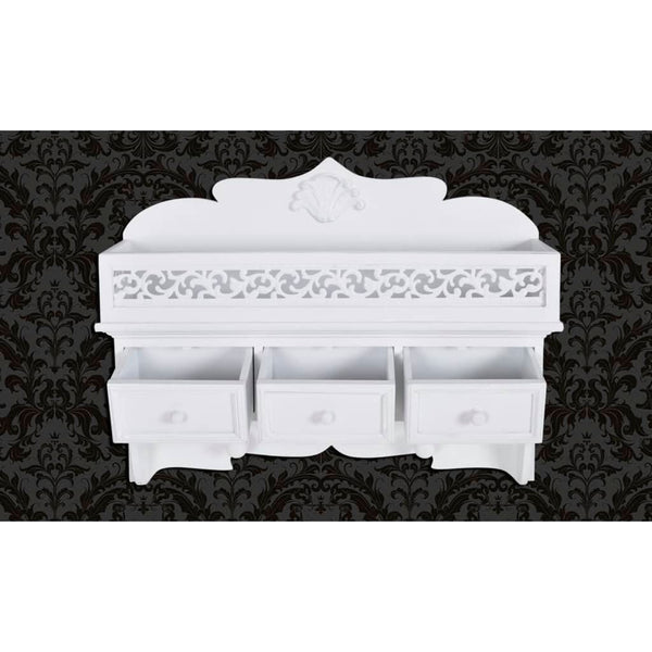 Wandgarderobe mit Schubladen & Kleiderhaken