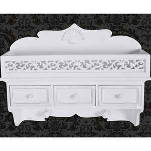 Wandgarderobe mit Schubladen & Kleiderhaken