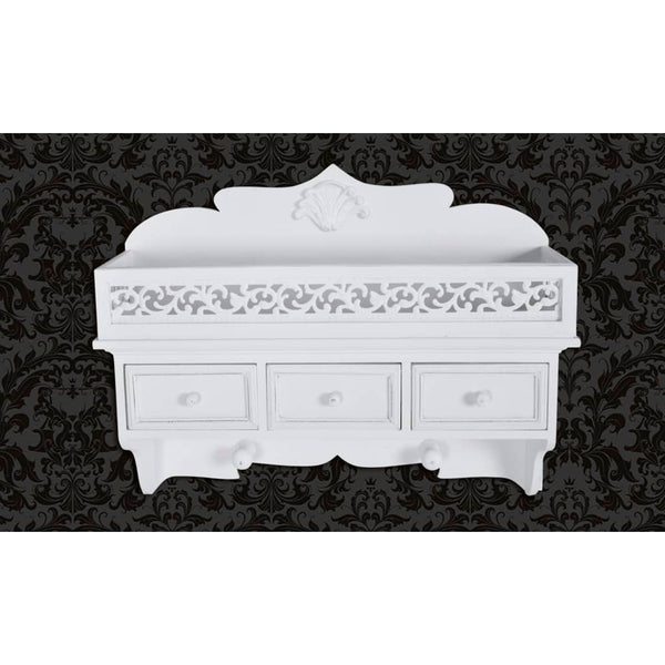 Wandgarderobe mit Schubladen & Kleiderhaken