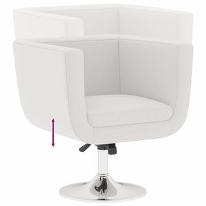 vidaXL Bar Stool White Faux Leather
