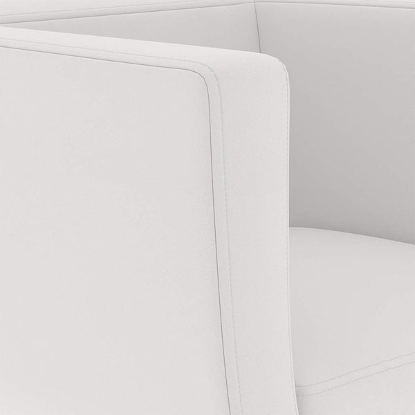 vidaXL Bar Stool White Faux Leather
