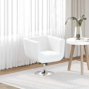 vidaXL Bar Stool White Faux Leather