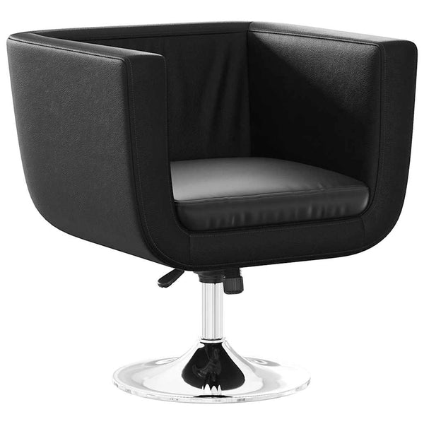vidaXL Bar Stool Black Faux Leather