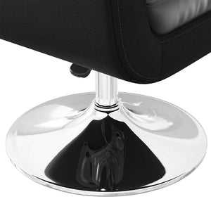 vidaXL Bar Stool Black Faux Leather