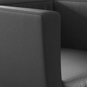 vidaXL Bar Stool Black Faux Leather