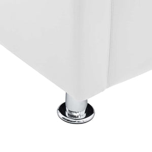vidaXL Cube Armchair White Faux Leather