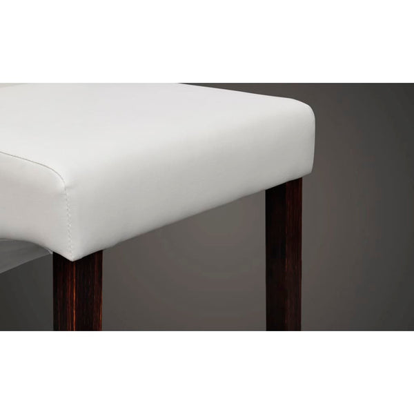 vidaXL Dining Chairs 4 pcs. White Faux Leather