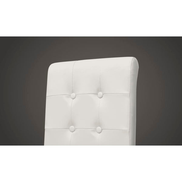 vidaXL Dining Chairs 6 pcs White Artificial Leather