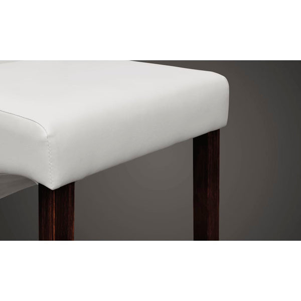vidaXL Dining Chairs 6 pcs White Artificial Leather