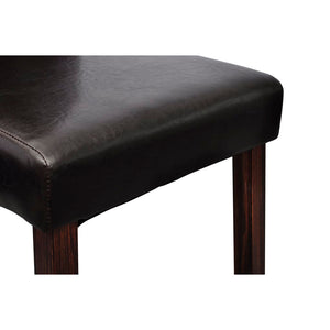 vidaXL Dining Chairs 6 pcs Black Faux Leather