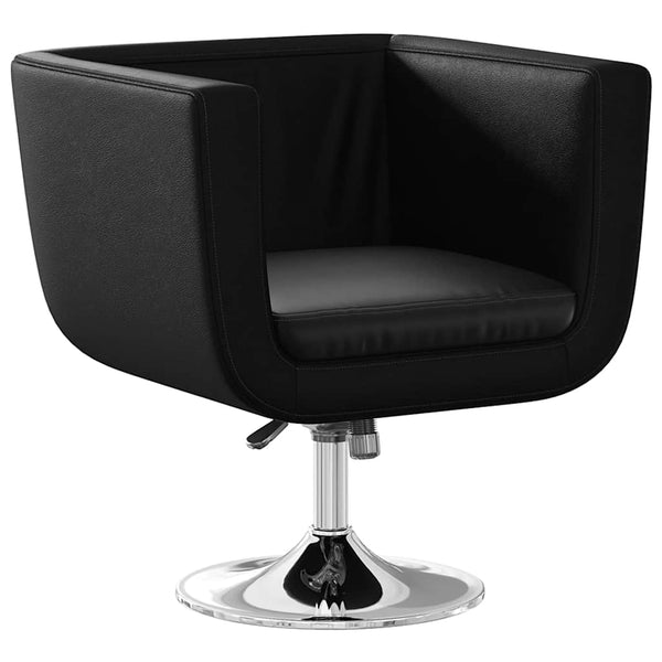 vidaXL Bar Stools 2 pcs Faux Leather Black
