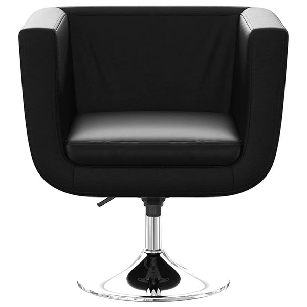 vidaXL Bar Stools 2 pcs Faux Leather Black