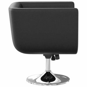 vidaXL Bar Stools 2 pcs Faux Leather Black