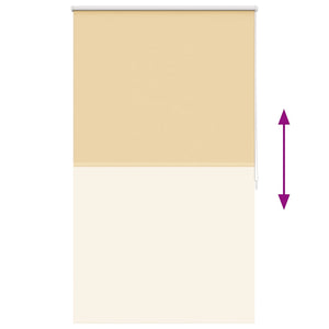 vidaXL Blackout Roller Blind 84.4 x 175 cm, Fabric width 80 cm, Beige
