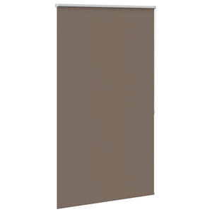 vidaXL Blackout Roller Blind 84.4 x 175 cm, Fabric Width 80 cm, Coffee Brown