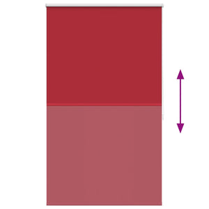 vidaXL Blackout Roller Blind 84.4 x 175 cm, Fabric Width 80 cm, Red