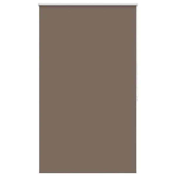 vidaXL Blackout Roller Blind 104.4 x 175 cm, Fabric Width 100 cm, Coffee Brown
