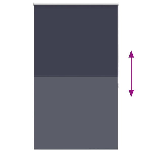 vidaXL Blackout Blind 104.4 x 175 cm, Fabric Width 100 cm, Navy Blue