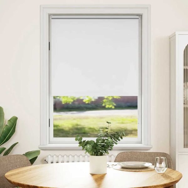 vidaXL Blackout Roller Blind 124.4 x 175 cm, Fabric Width 120 cm, White